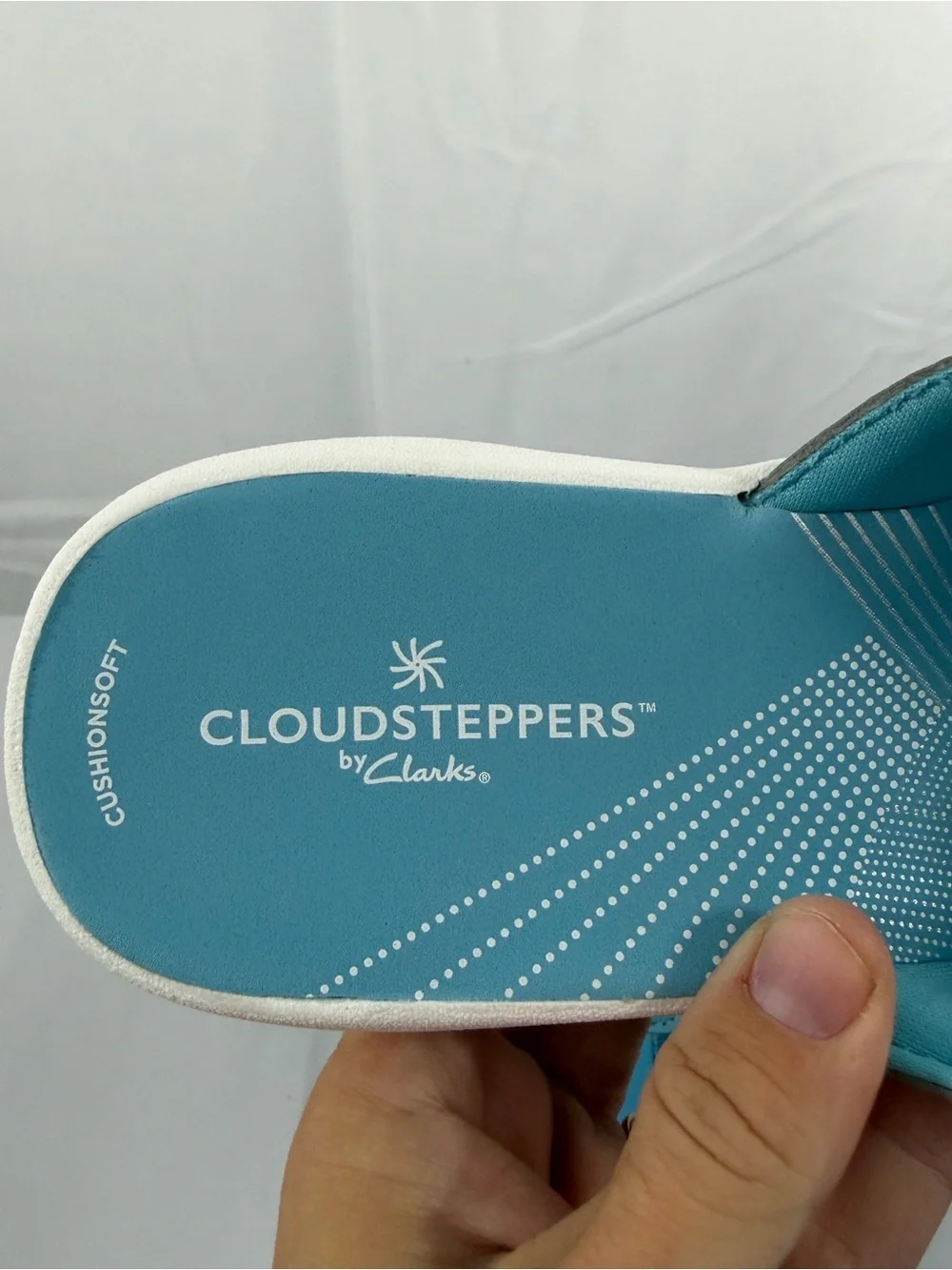 NWT Cloudsteppers by Clarks Women's Size 8 Teal Floral Sandals